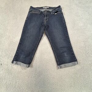 Denizen Levis Jeans Womens 8 Dark Wash Rolled Cuff Stretch Denim Mid Rise Pants‎